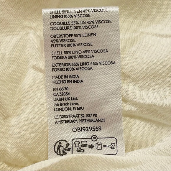 MAEVE by ANTHROPOLOGIE Irene Linen Button Front Belted Maxi Shirt Dress in Blue - Picture 11 of 11